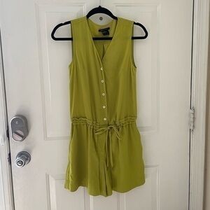Armani Exchange Lime Yellow Sleeveless Rompers Size 2